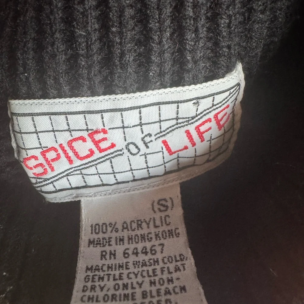 1980s Spice of Life 100% Acrylic Argyle Pattern‎ Mock Turtleneck Sweater